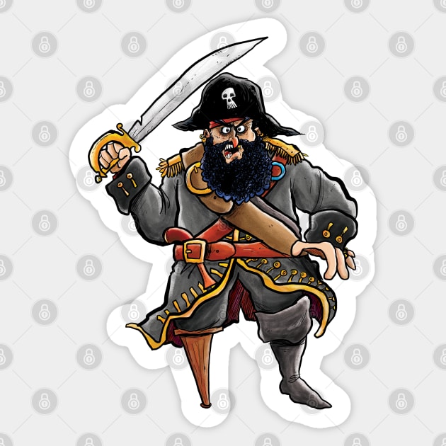 Pirate Sticker by Grasdal